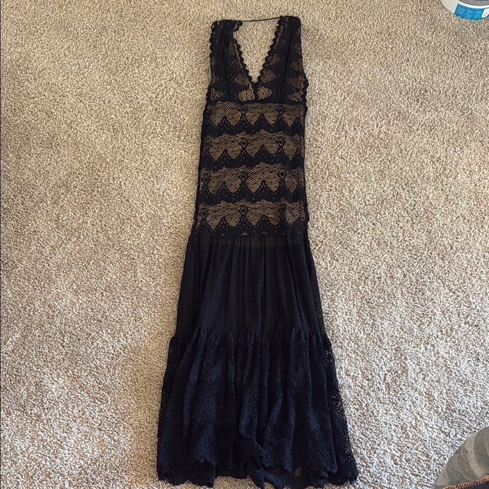 Nightcap Black Lace Maxi Dress
